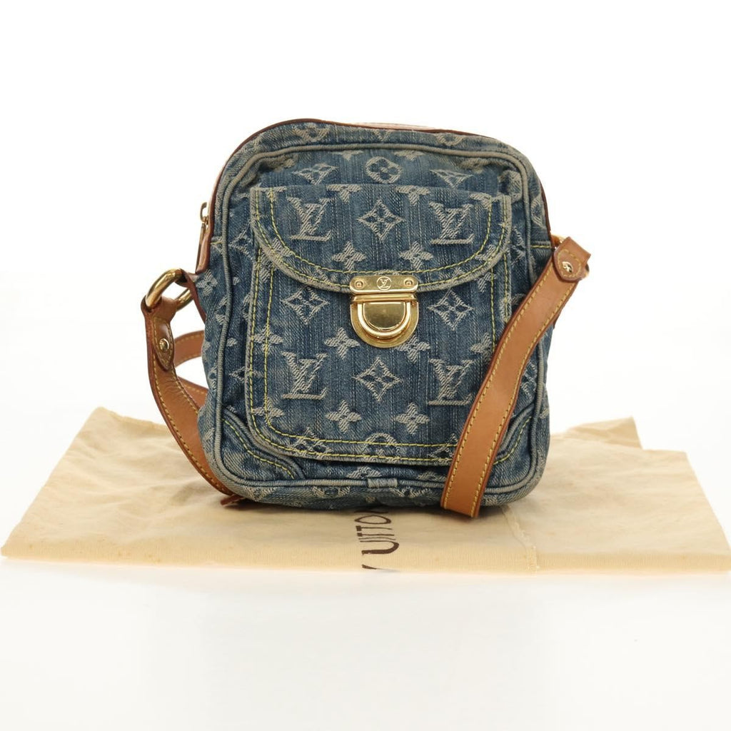 Louis Vuitton Camera Bag Monogram Denim Blue Denim_Jeans Shoulder Bag Bag (Pre-Owned)