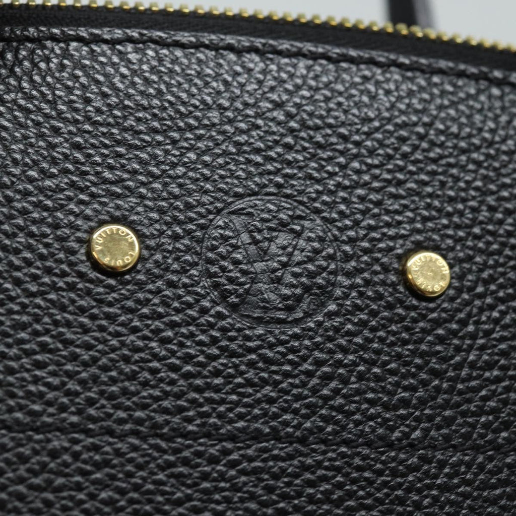 Louis Vuitton City Steamer Handbag Leather Black Leather Handbag (Pre-Owned)