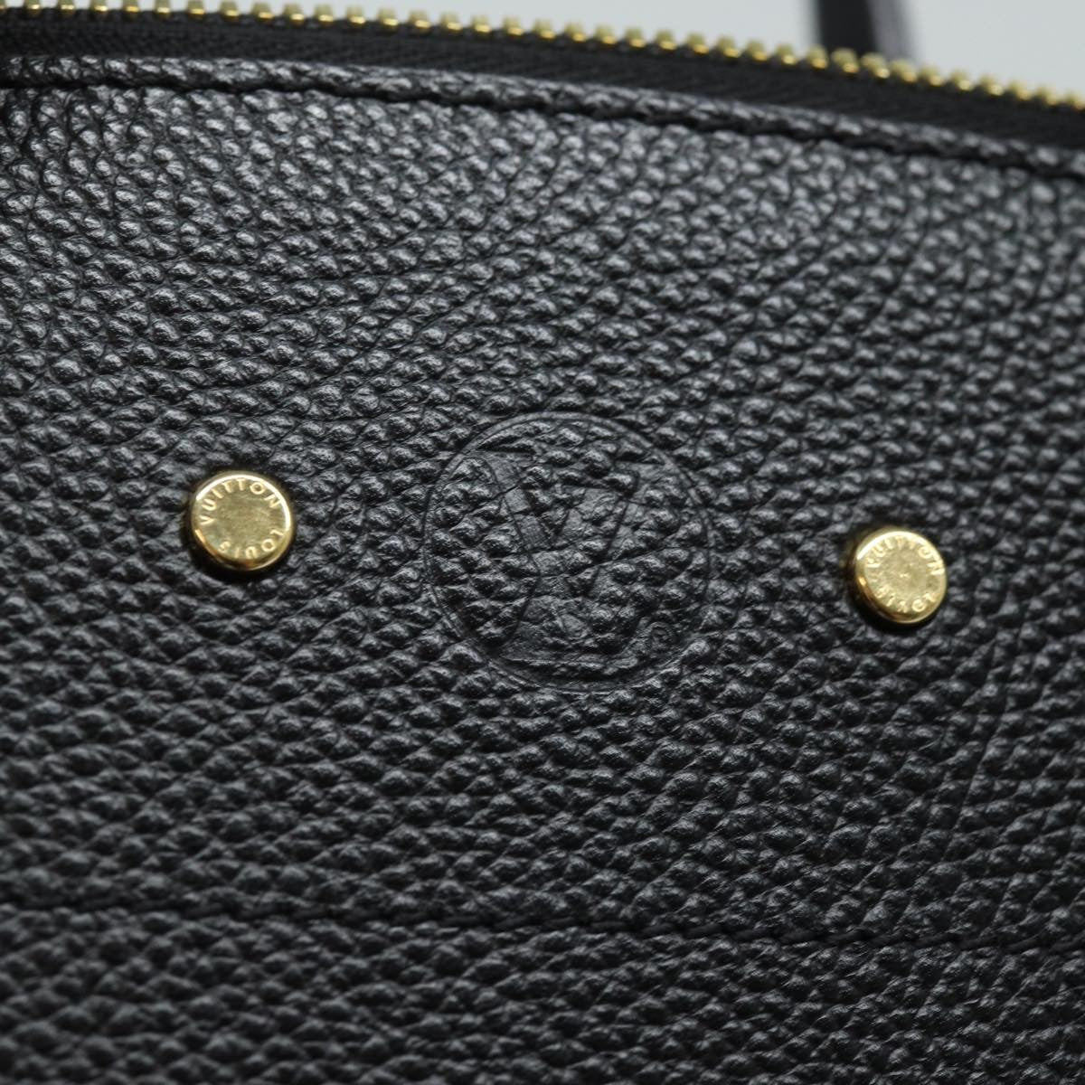 Louis Vuitton City Steamer Handbag Leather Black Leather Handbag (Pre-Owned)