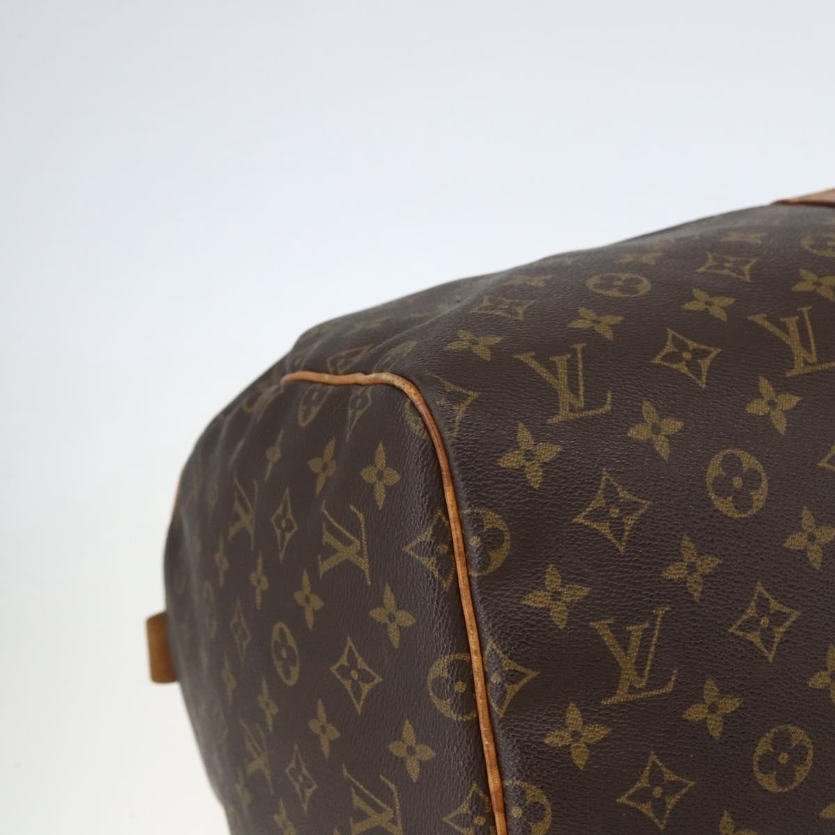 Louis Vuitton Keepall Bag Monogram Canvas Brown Canvas Travel Bag Bag (Pre-Owned)
