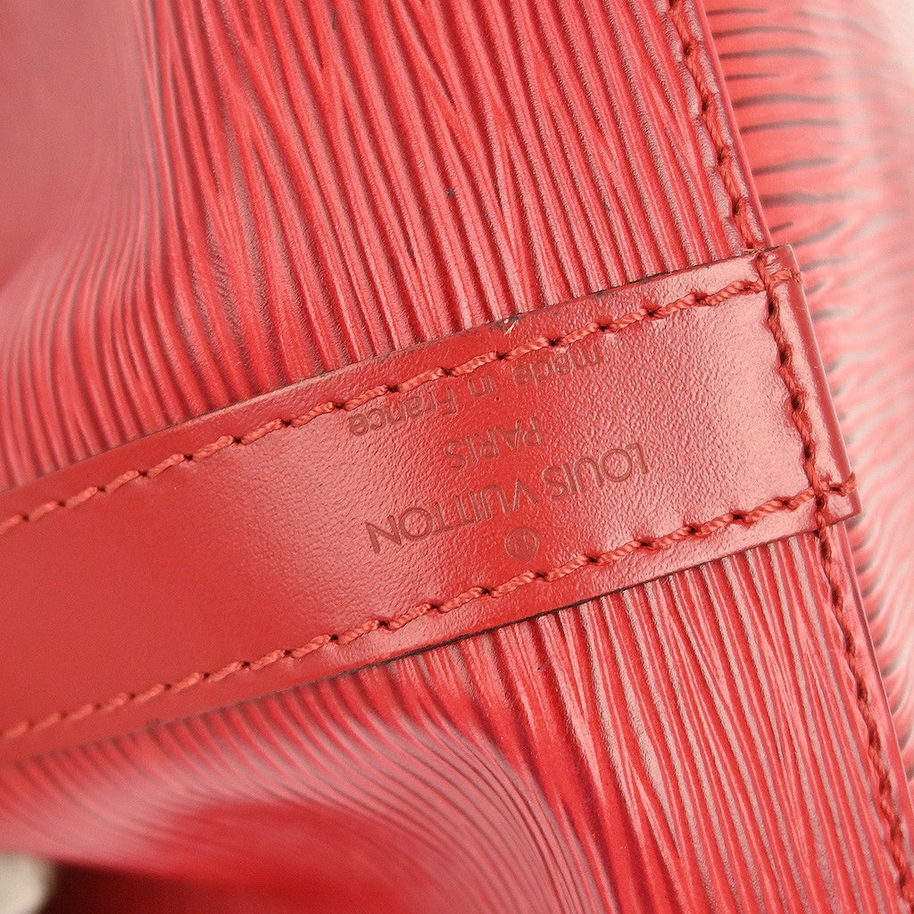 Louis Vuitton Noe Handbag Epi Leather Red Leather Shoulder Bag Bag (Pre-Owned)