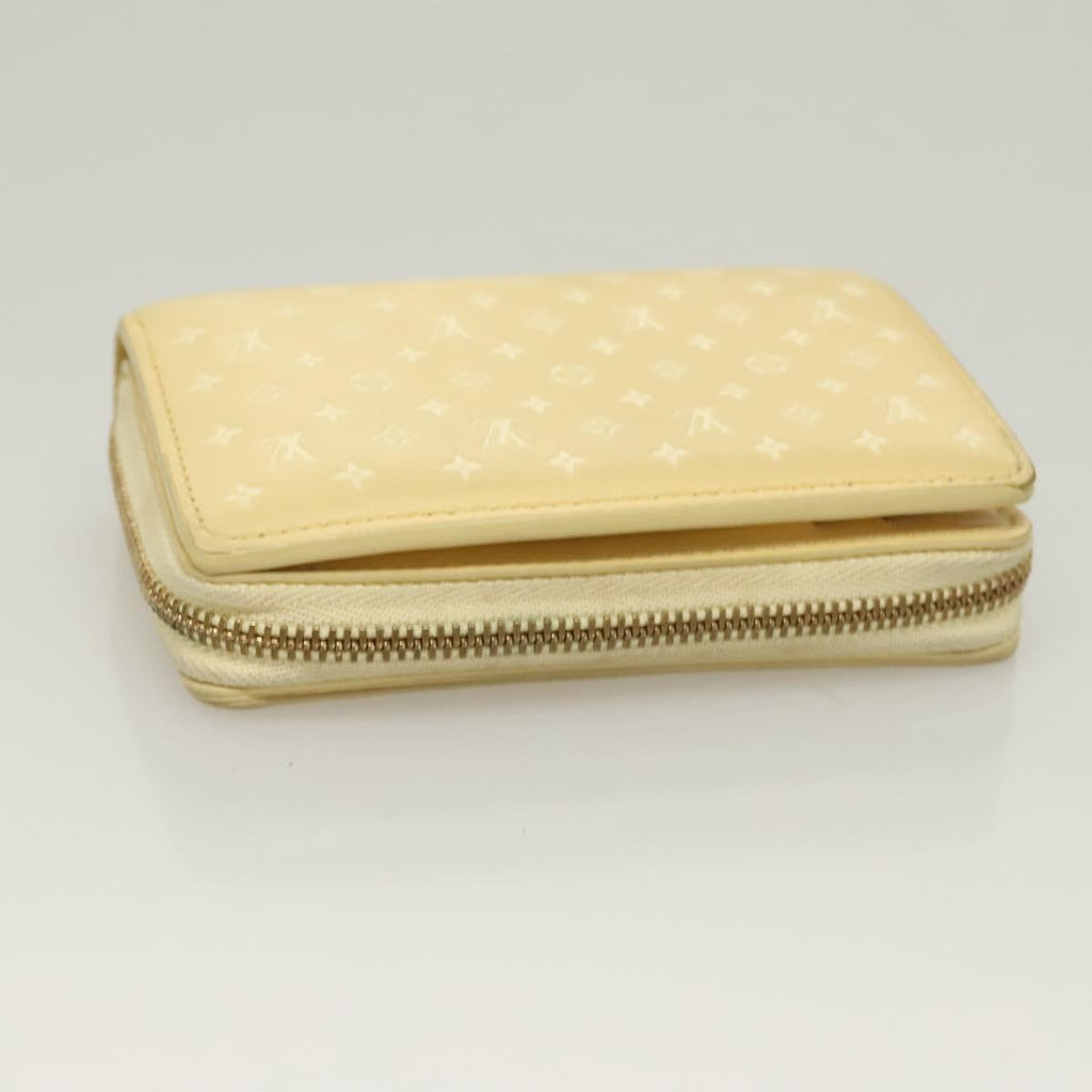 Louis Vuitton Lou Wallet Nanogram Leather Beige Leather Wallets Accessory (Pre-Owned)