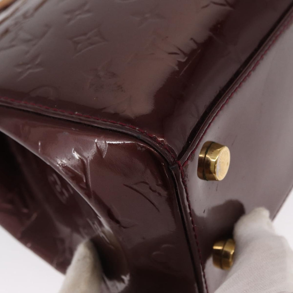 Louis Vuitton Brea Handbag Monogram Vernis Burgundy Patent_Leather Handbag (Pre-Owned)