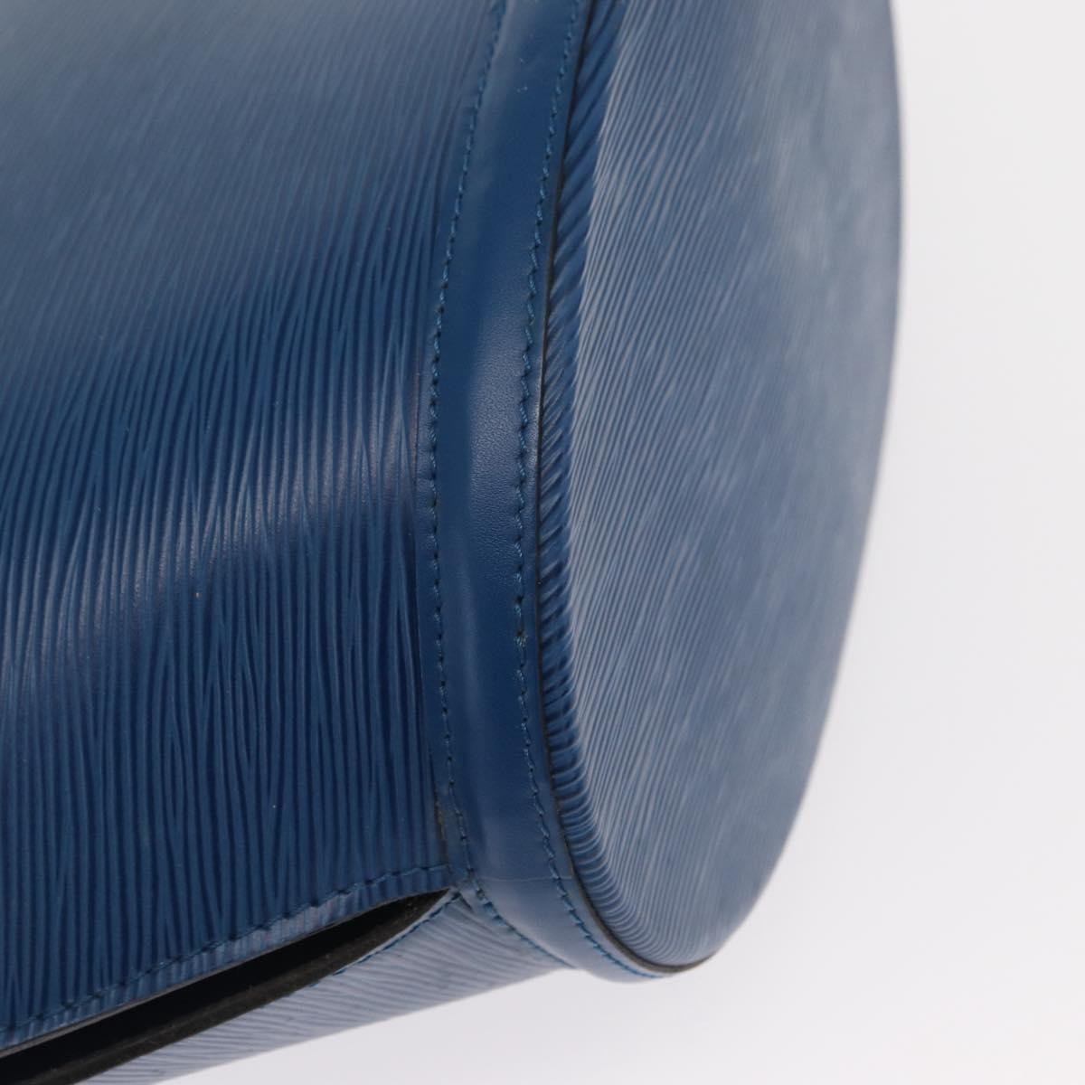 Louis Vuitton Saint Jacques Handbag Epi Leather Blue Leather Shoulder Bag Bag (Pre-Owned)