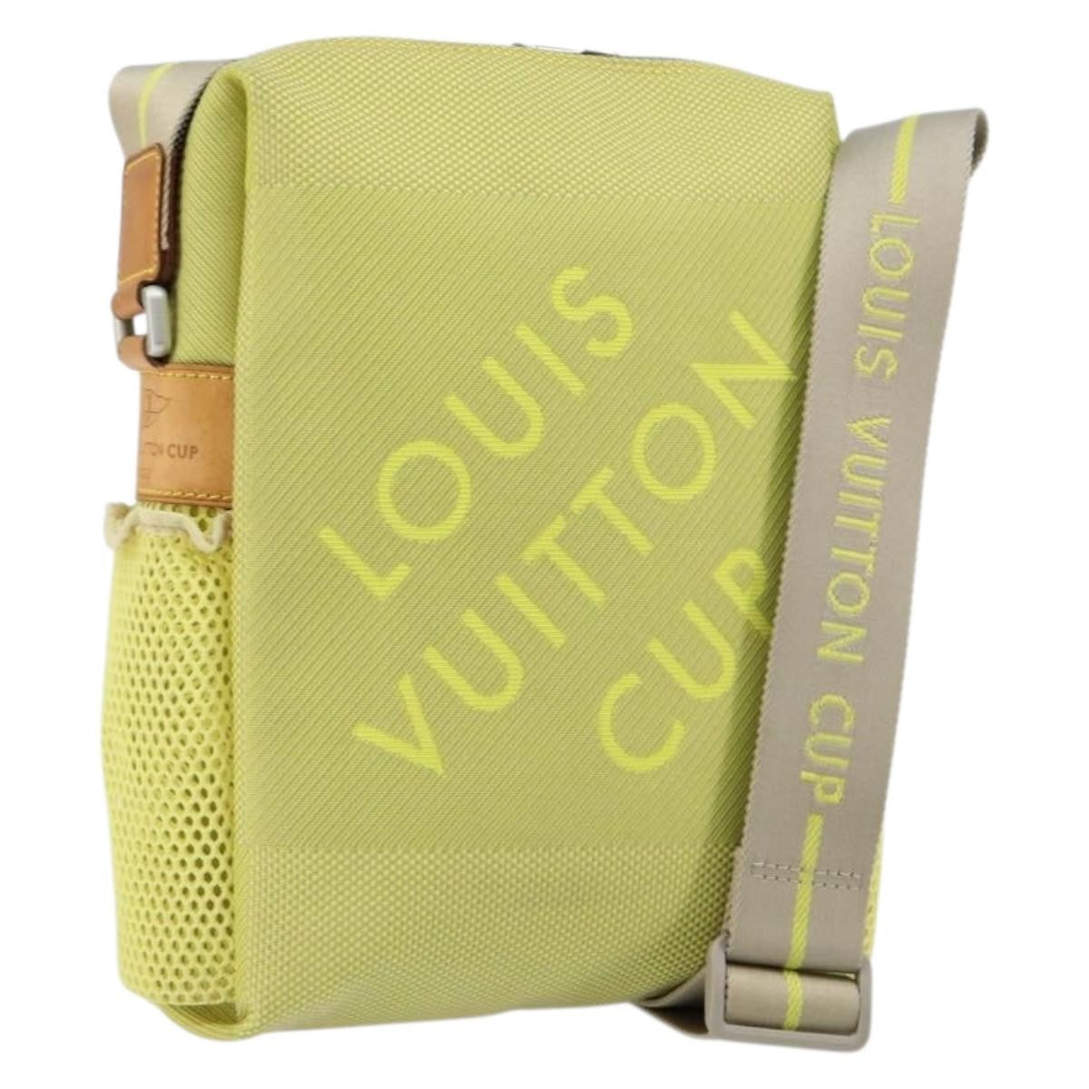 Louis Vuitton Cup Weathery Bag Damier Geant Canvas Yellow Canvas Shoulder Bag Bag (Pre-Owned)