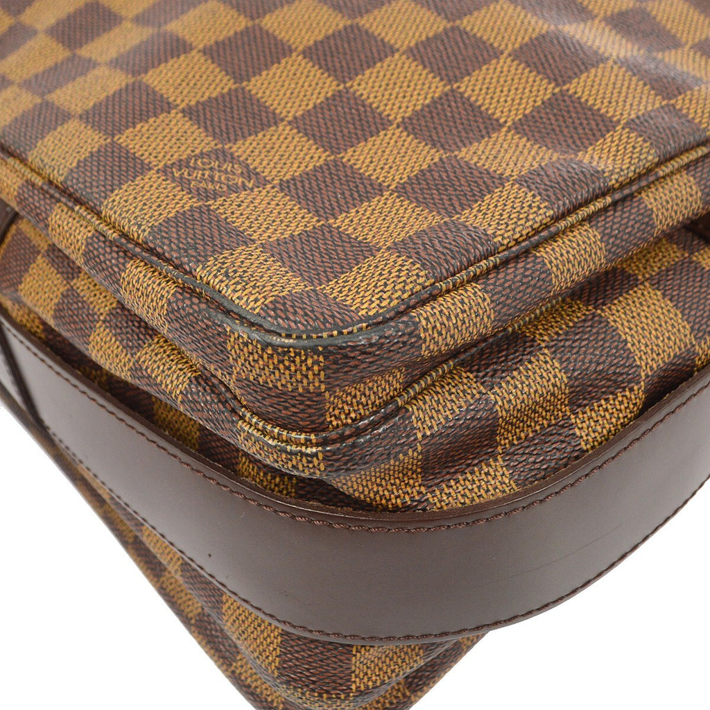 Louis Vuitton Naviglio Handbag Damier Brown Canvas Shoulder Bag Bag (Pre-Owned)