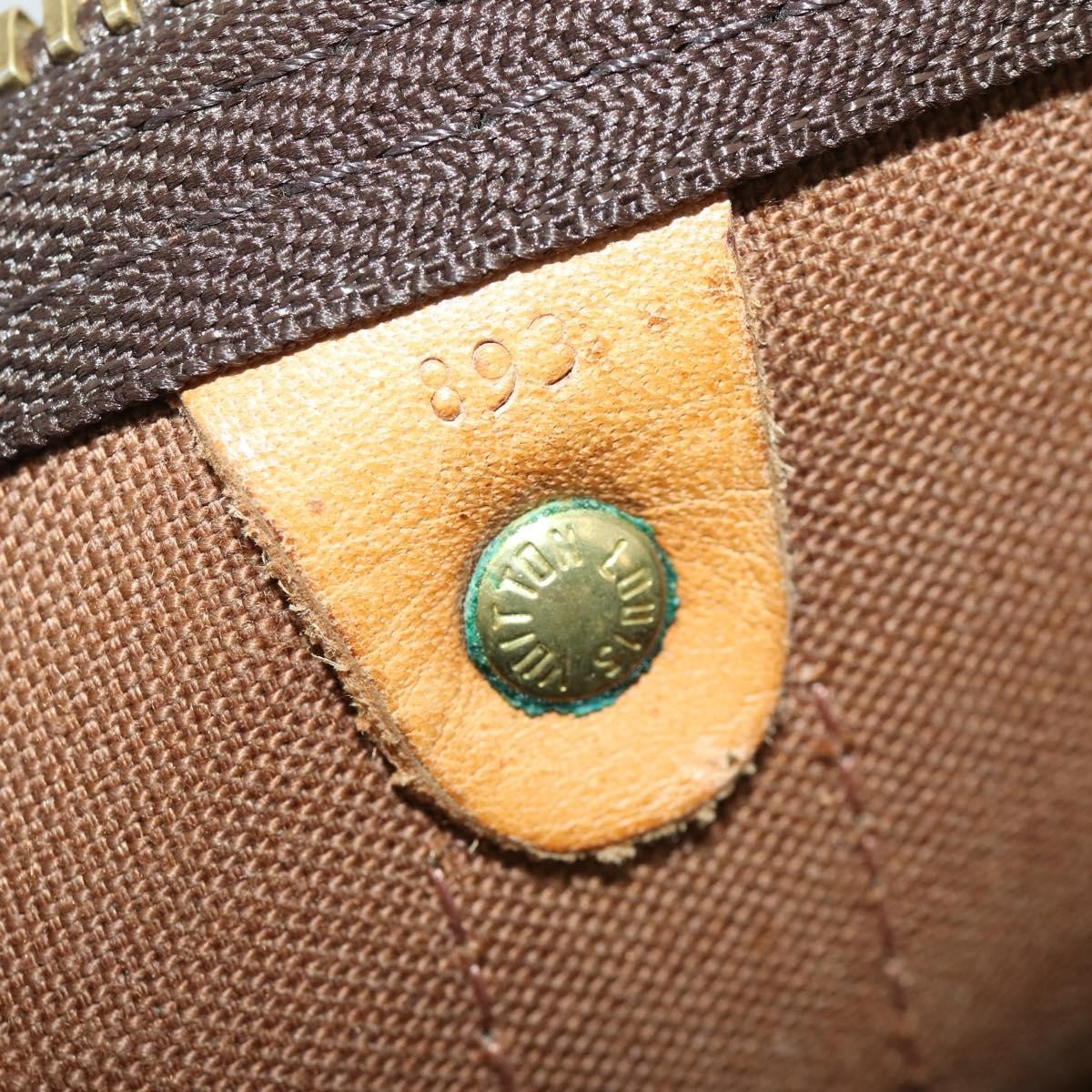 Louis Vuitton Keepall Bag Monogram Canvas Brown Canvas Travel Bag Bag (Pre-Owned)