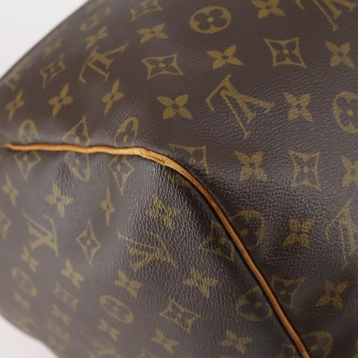 Louis Vuitton Keepall Bag Monogram Canvas Brown Canvas Travel Bag Bag (Pre-Owned)