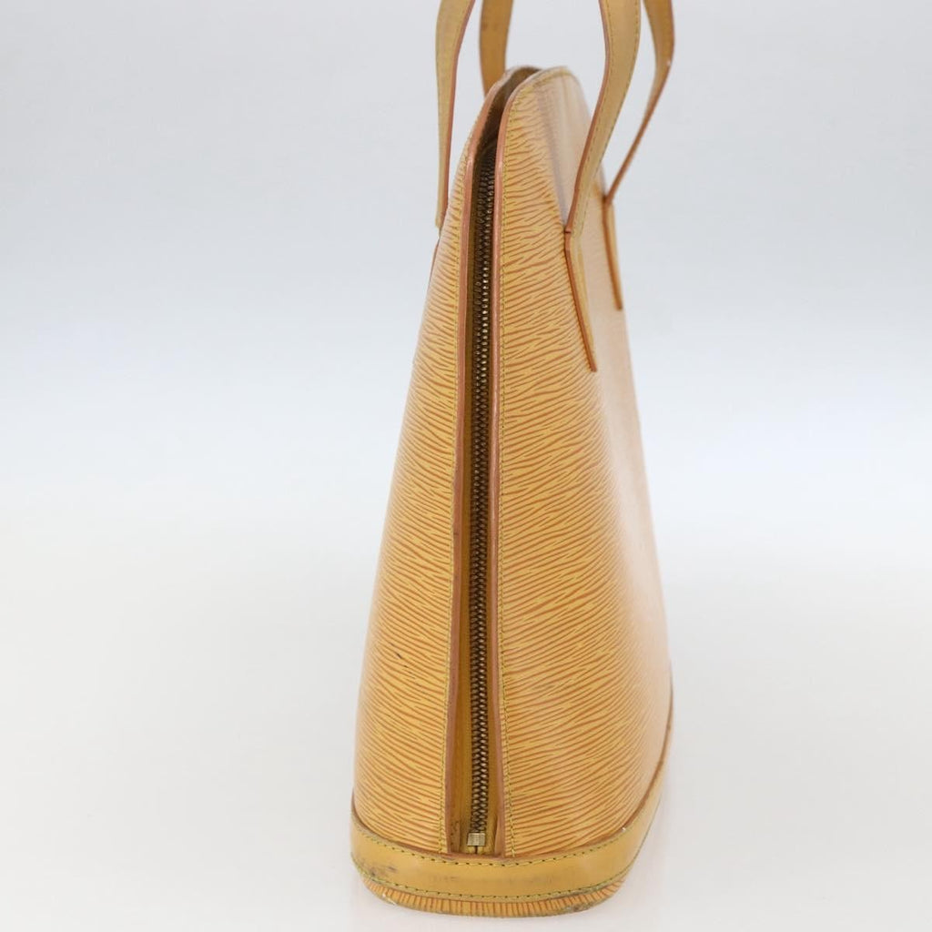 Louis Vuitton Lussac Handbag Epi Leather Yellow Leather Shoulder Bag Bag (Pre-Owned)