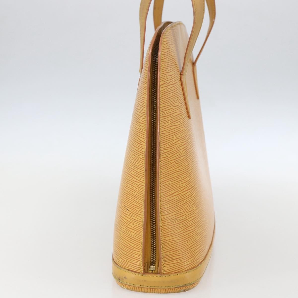 Louis Vuitton Lussac Handbag Epi Leather Yellow Leather Shoulder Bag Bag (Pre-Owned)