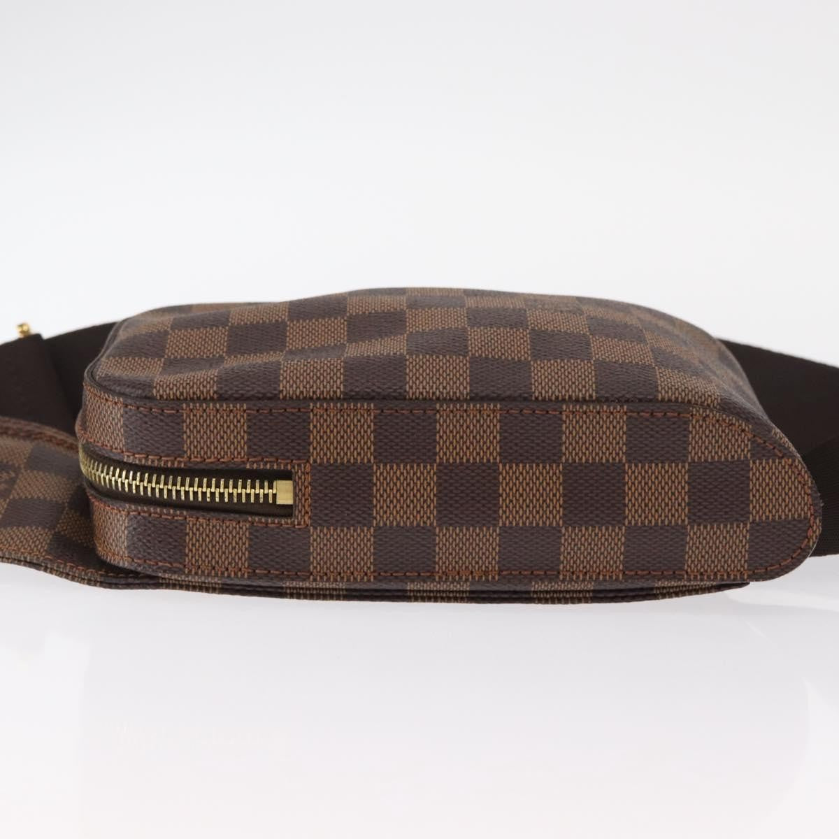 Louis Vuitton Geronimos Waist Bag Damier Brown Canvas Shoulder Bag Bag (Pre-Owned)