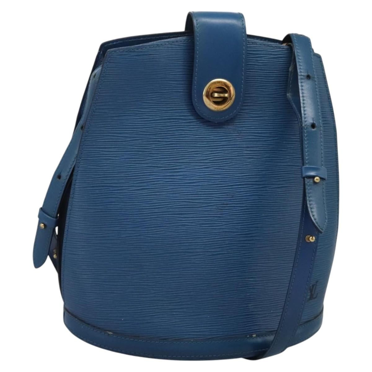 Louis Vuitton Cluny Shoulder Bag Epi Leather Blue Leather Shoulder Bag Bag (Pre-Owned)
