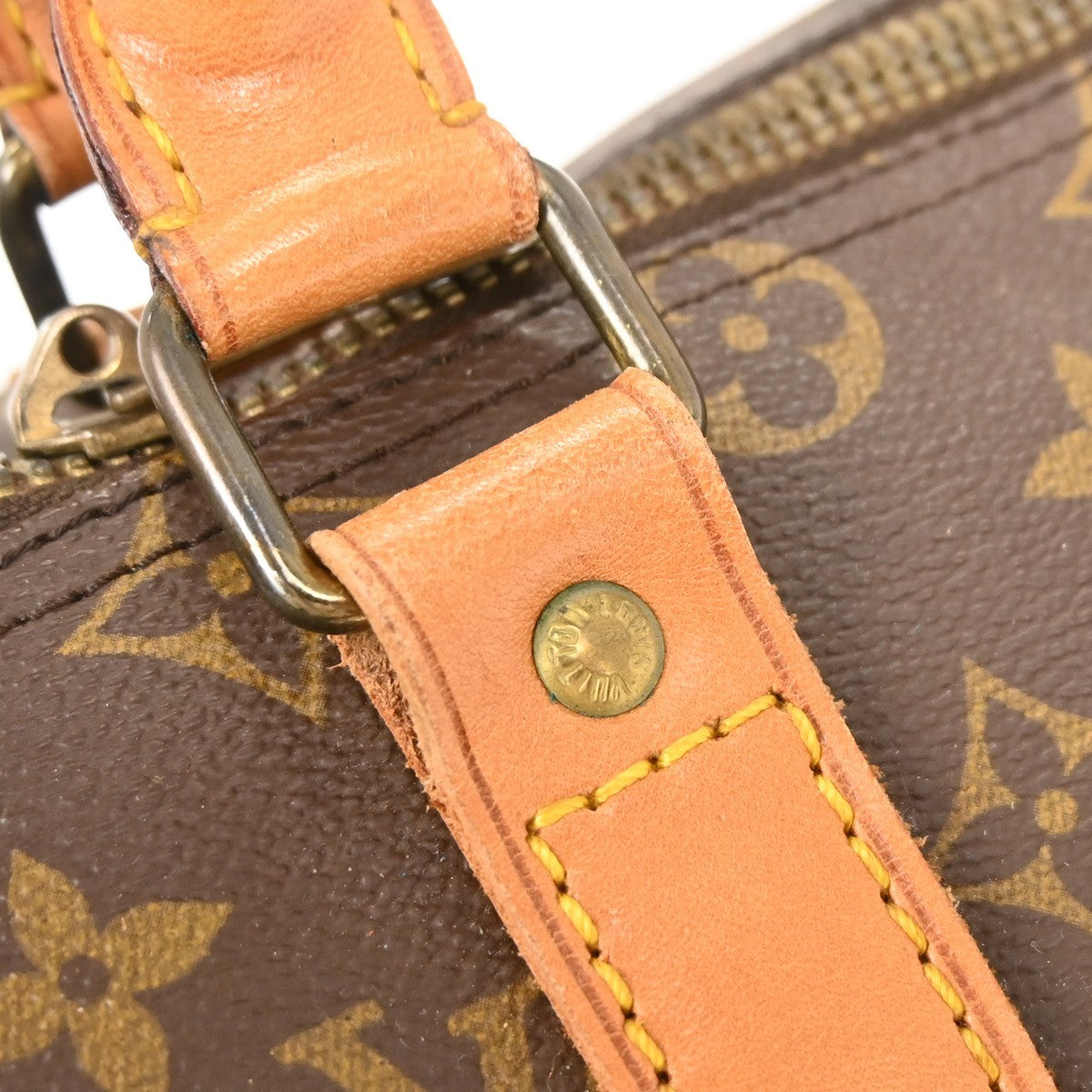 Louis Vuitton Keepall Bag Monogram Canvas Brown Canvas Travel Bag Bag (Pre-Owned)