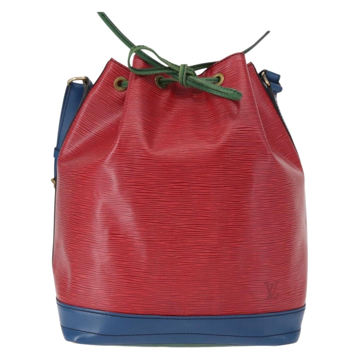 Louis Vuitton Tricolor Noe Handbag Epi Leather Red Leather Shoulder Bag Bag (Pre-Owned)