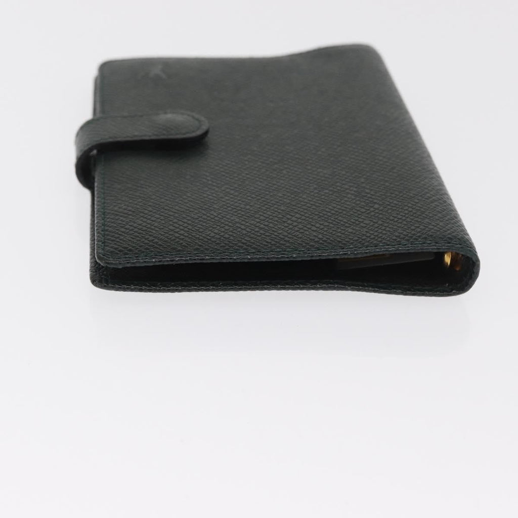 Louis Vuitton Agenda Cover Taiga Leather Green Leather Wallets Accessory (Pre-Owned)