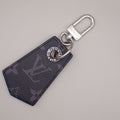 Louis Vuitton Enchappe Key Holder Monogram Eclipse Canvas Black Leather Charms And Keychains Accessory (Pre-Owned)