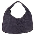 Bottega Veneta Veneta Hobo Pleated Intrecciato Nappa Purple Leather Shoulder Bag Bag (Pre-Owned)