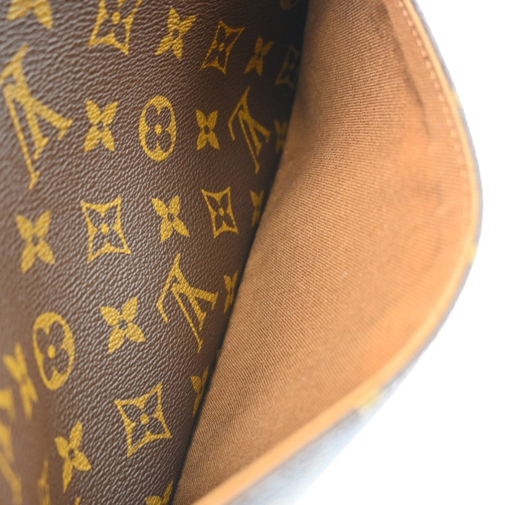 Louis Vuitton Sologne Handbag Monogram Canvas Brown Canvas Shoulder Bag Bag (Pre-Owned)