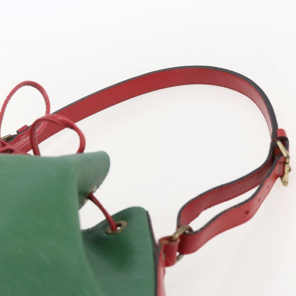 Louis Vuitton Bicolor Petit Noe Handbag Epi Leather Green Leather Shoulder Bag Bag (Pre-Owned)