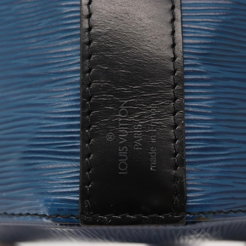 Louis Vuitton Vintage Sac D'epaule Handbag Epi Leather Blue Leather Shoulder Bag Bag (Pre-Owned)