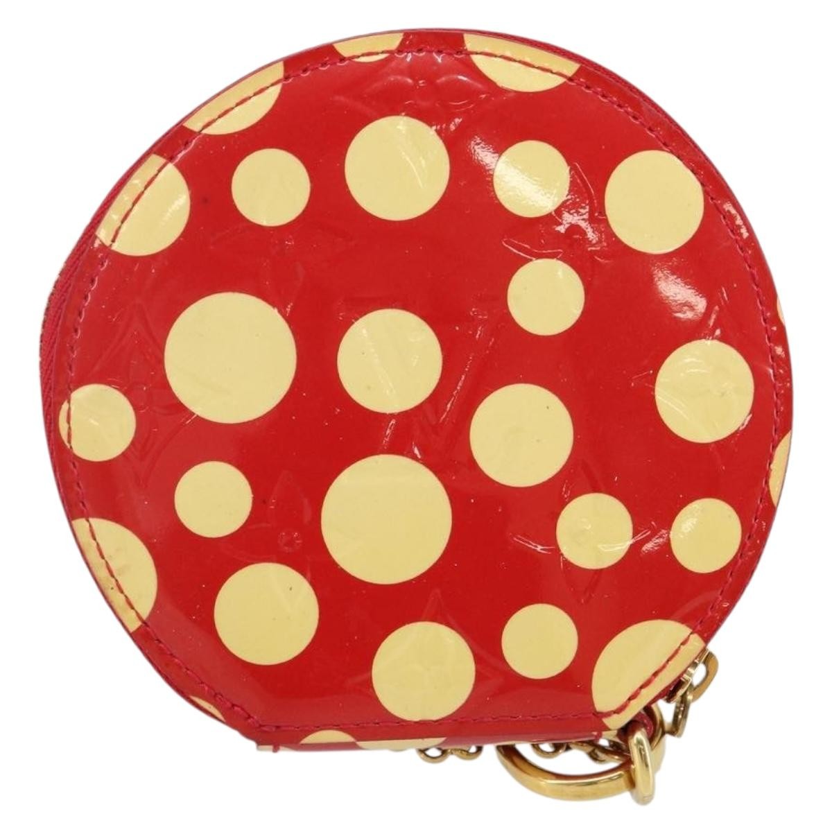 Louis Vuitton Boite Chapeau Coin Purse Patent Leather Red Patent_Leather Wallets Accessory (Pre-Owned)