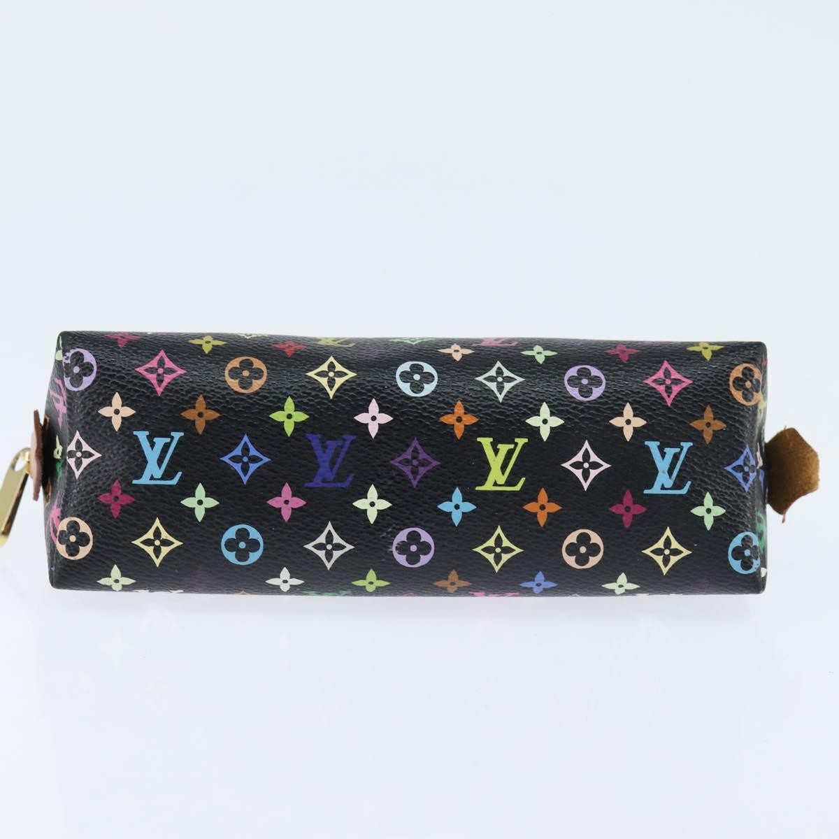 Louis Vuitton Cosmetic Pouch Monogram Multicolor Black Canvas Clutche & Pouche Bag (Pre-Owned)