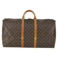 Louis Vuitton Keepall Bag Monogram Canvas Brown Canvas Travel Bag Bag (Pre-Owned)