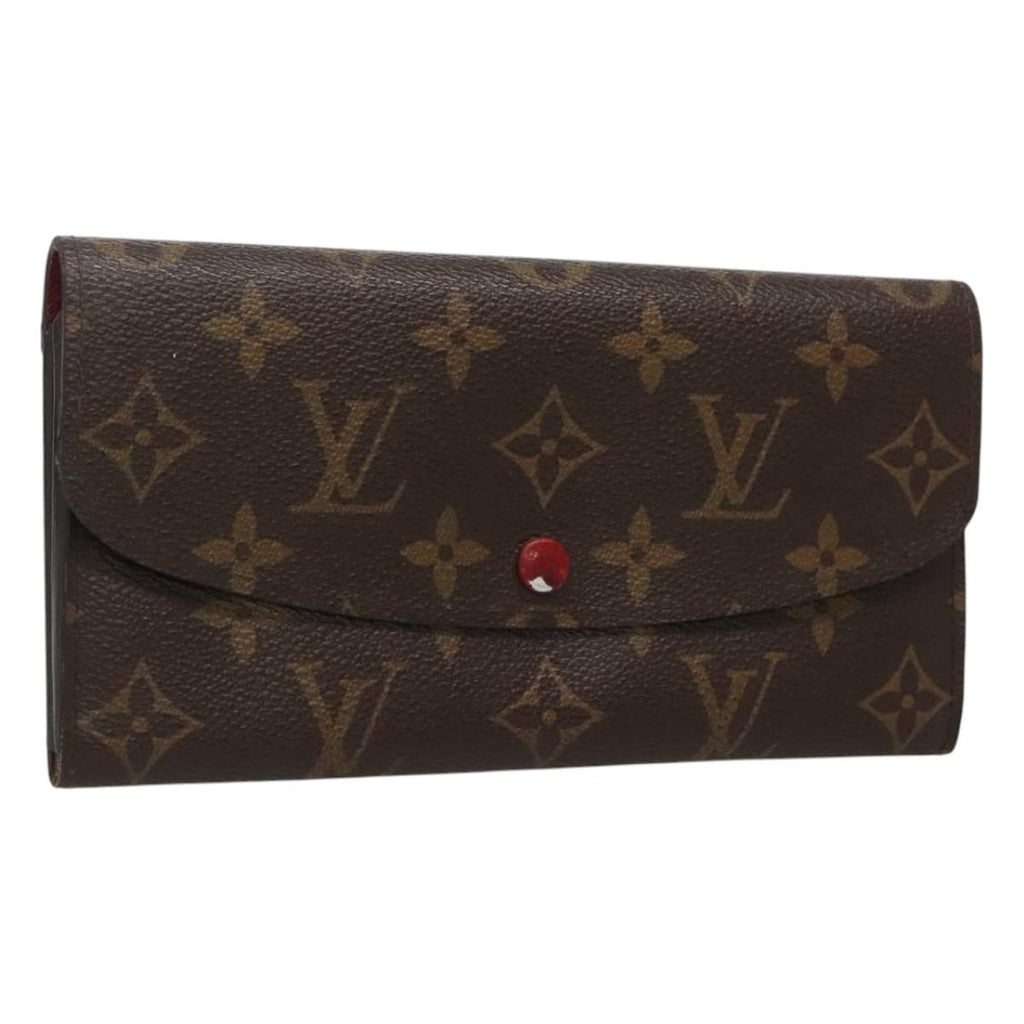 Louis Vuitton Emilie Wallet Monogram Canvas Red Canvas Wallets Accessory (Pre-Owned)