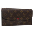 Louis Vuitton Emilie Wallet Monogram Canvas Red Canvas Wallets Accessory (Pre-Owned)
