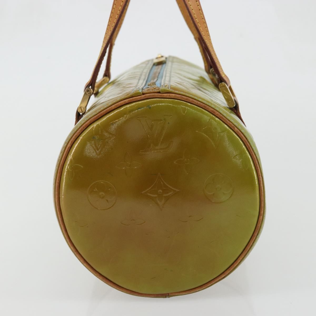 Louis Vuitton Bedford Handbag Monogram Vernis Green Patent_Leather Handbag (Pre-Owned)