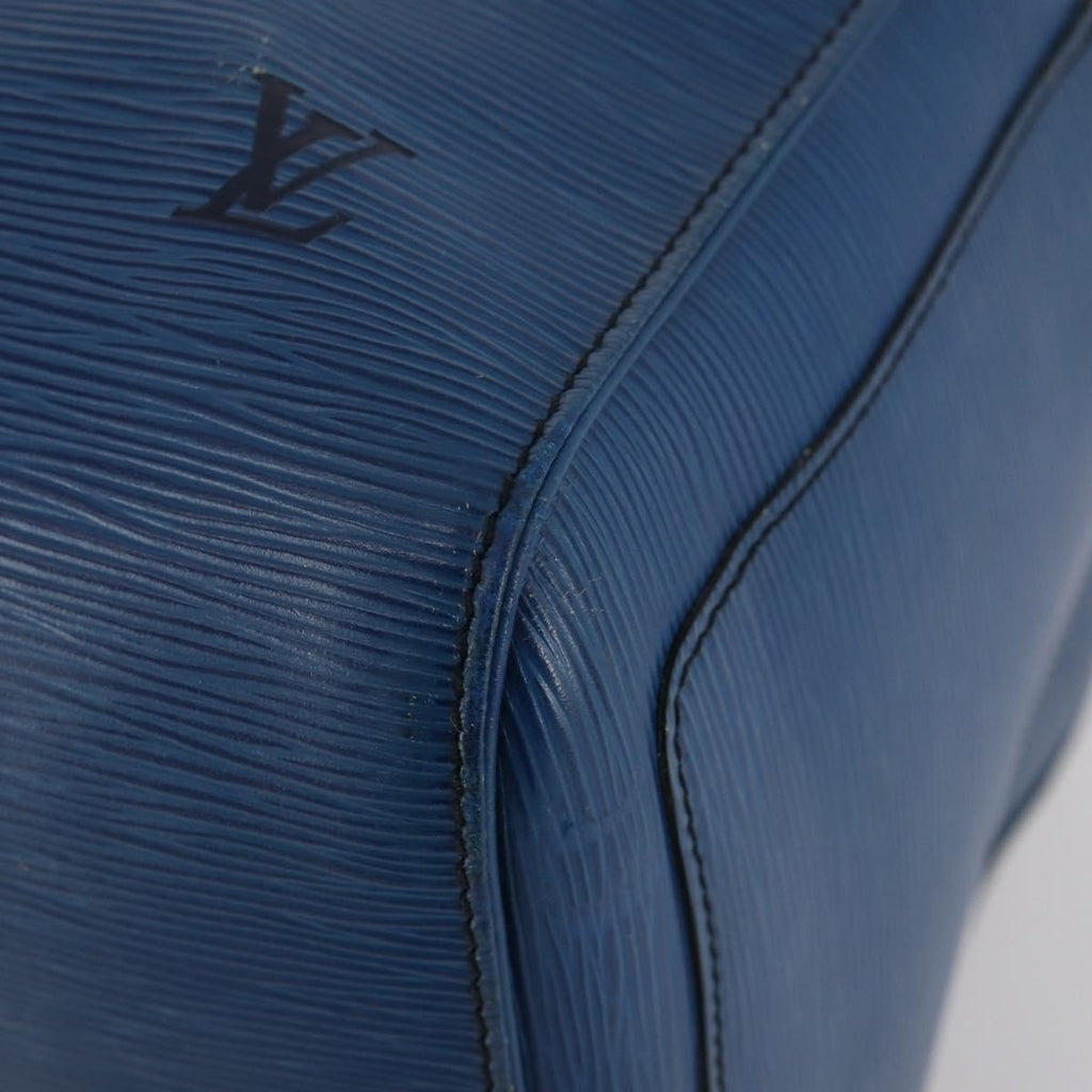 Louis Vuitton Keepall Bag Epi Leather Blue Leather Travel Bag Bag (Pre-Owned)
