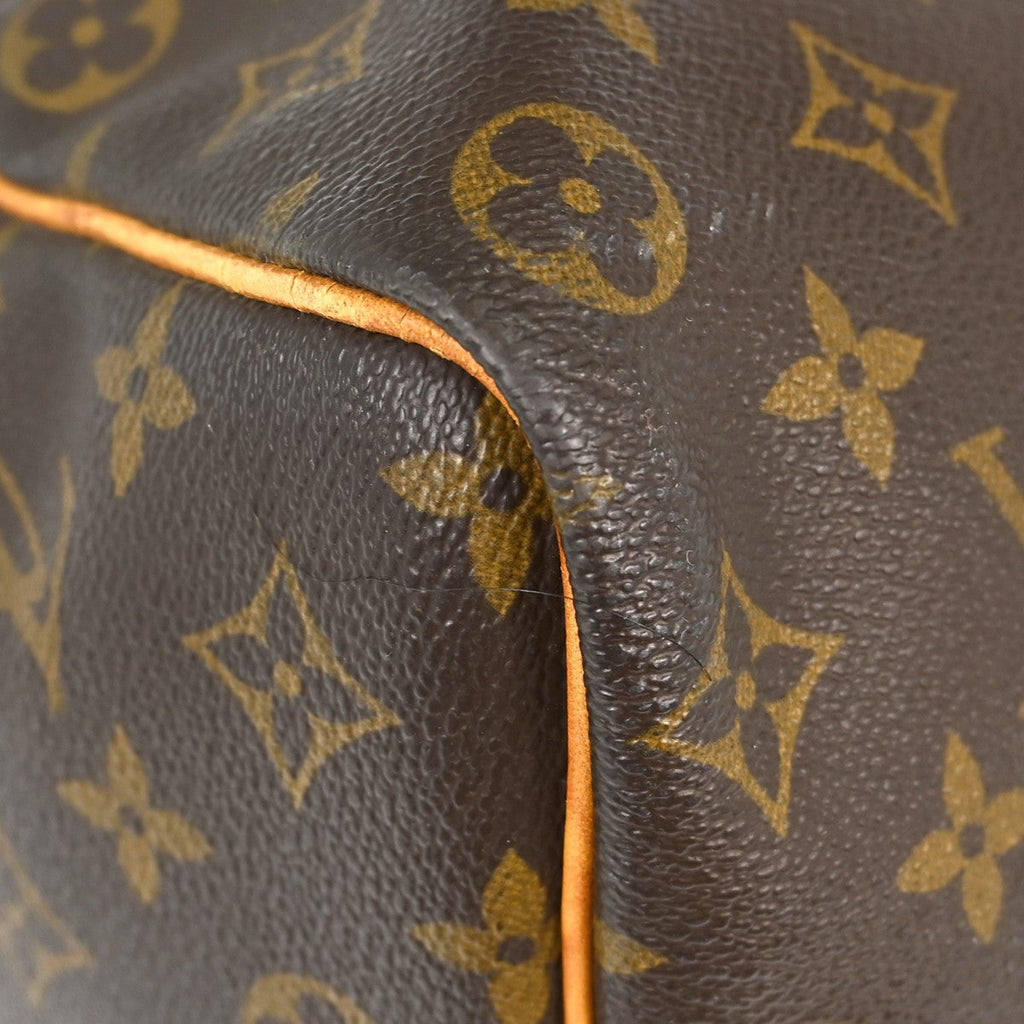 Louis Vuitton Keepall Bag Monogram Canvas Brown Canvas Travel Bag Bag (Pre-Owned)