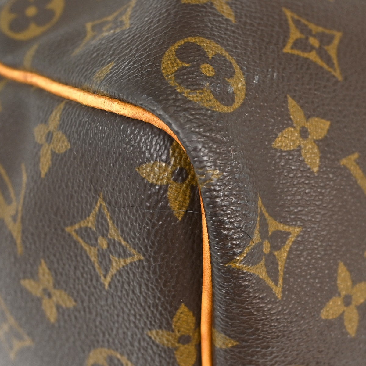 Louis Vuitton Keepall Bag Monogram Canvas Brown Canvas Travel Bag Bag (Pre-Owned)