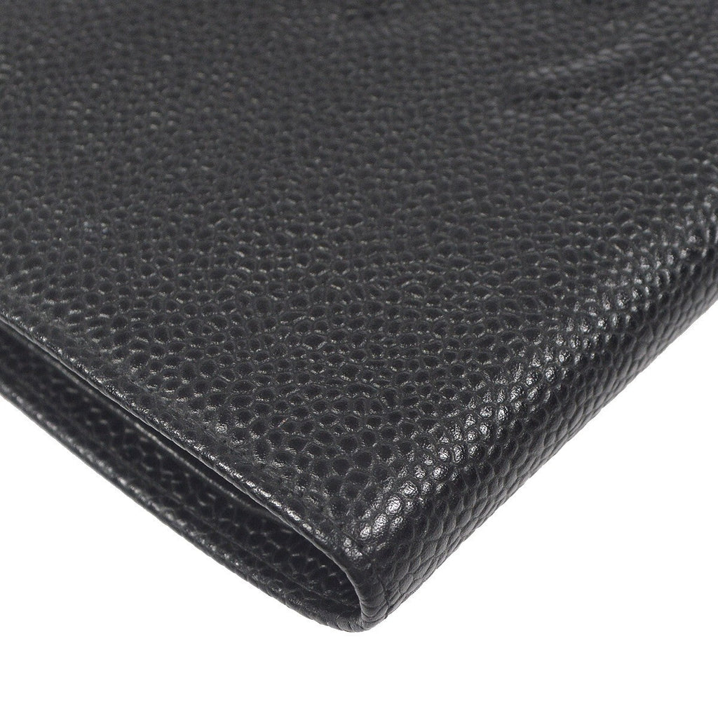 Chanel Timeless Cc French Wallet Caviar Black Leather Wallets Accessory (Pre-Owned)
