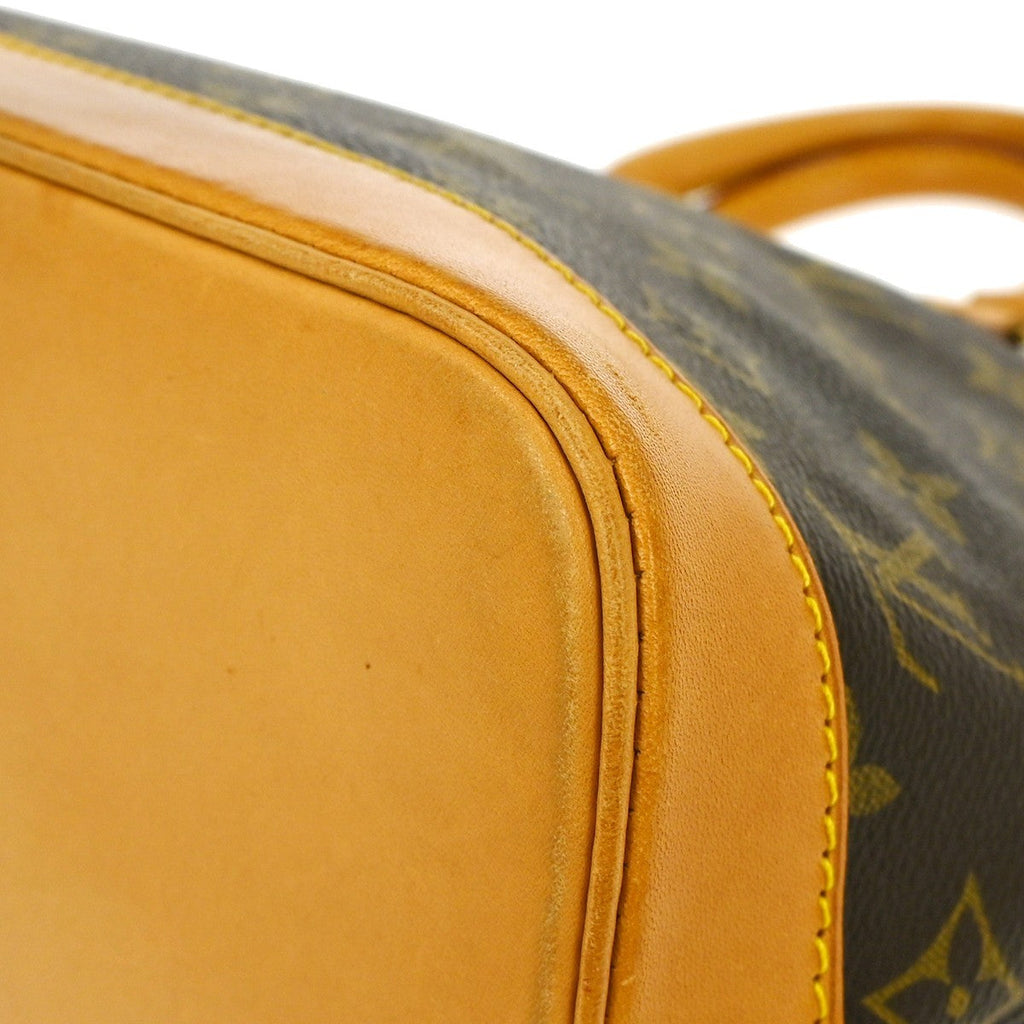 Louis Vuitton Alma Handbag Monogram Canvas Brown Canvas Handbag (Pre-Owned)