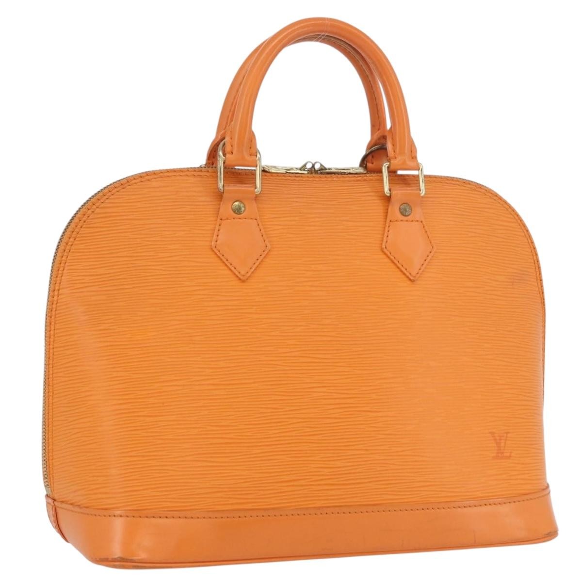 Louis Vuitton Vintage Alma Handbag Epi Leather Orange Leather Handbag (Pre-Owned)