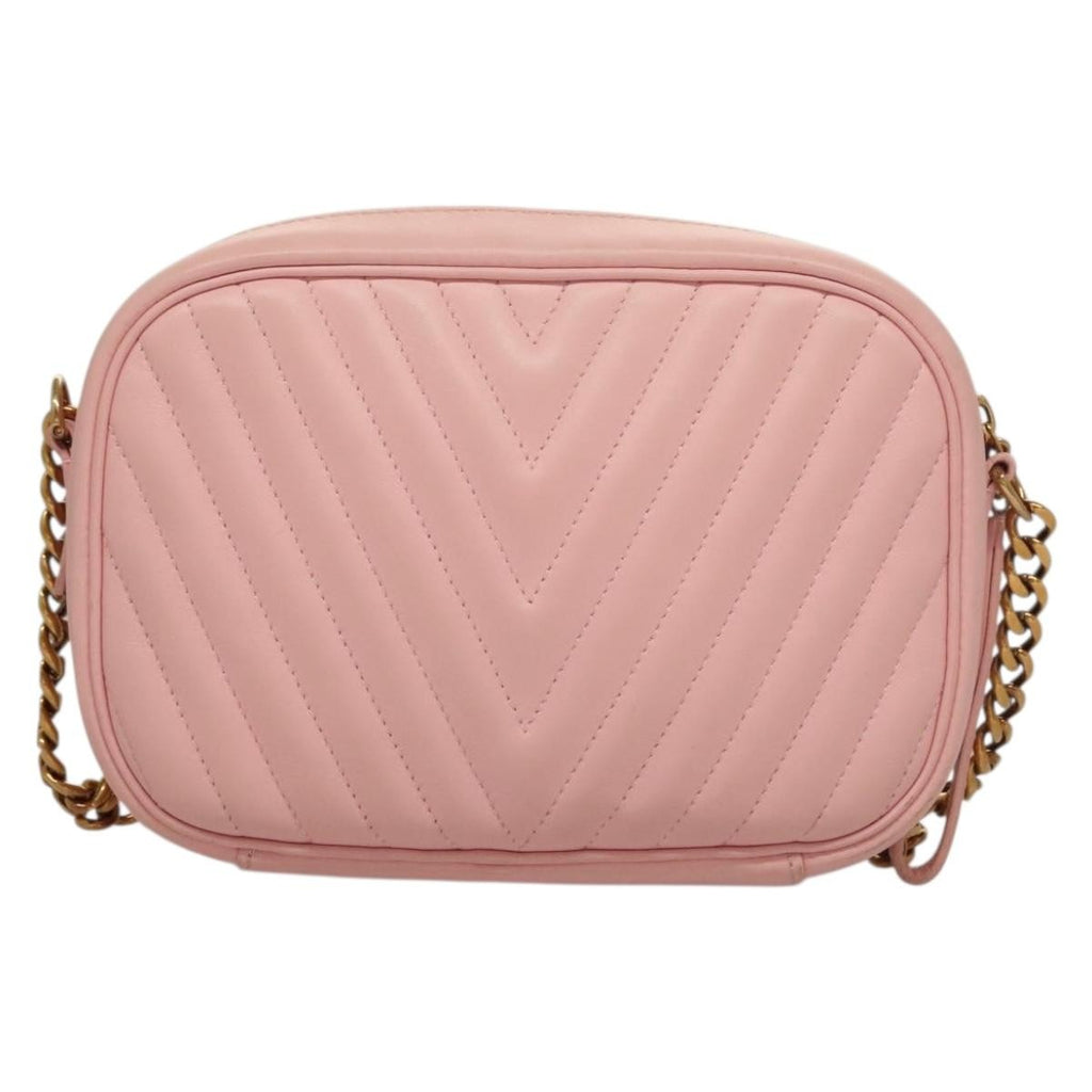 Louis Vuitton New Wave Camera Bag Quilted Leather Pink Leather Bag (Pre-Owned)
