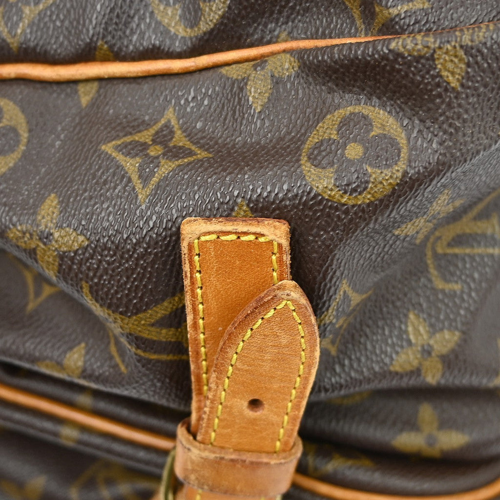 Louis Vuitton Saumur Handbag Monogram Canvas Brown Canvas Shoulder Bag Bag (Pre-Owned)
