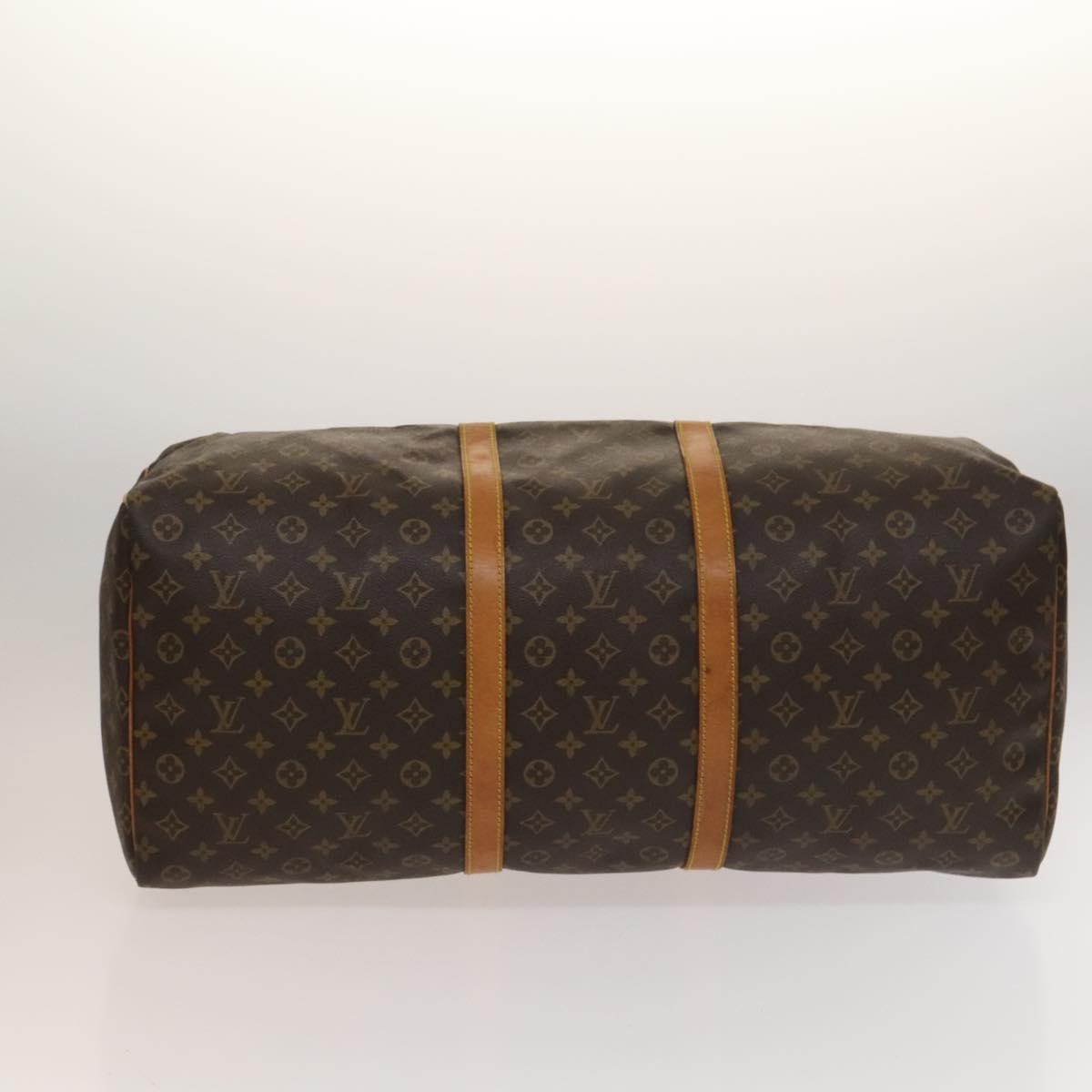 Louis Vuitton Keepall Bag Monogram Canvas Brown Canvas Travel Bag Bag (Pre-Owned)