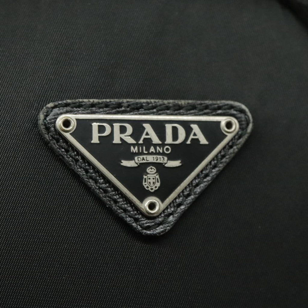 Prada Double Front Pocket Backpack Tessuto Black Nylon Backpack Bag (Pre-Owned)