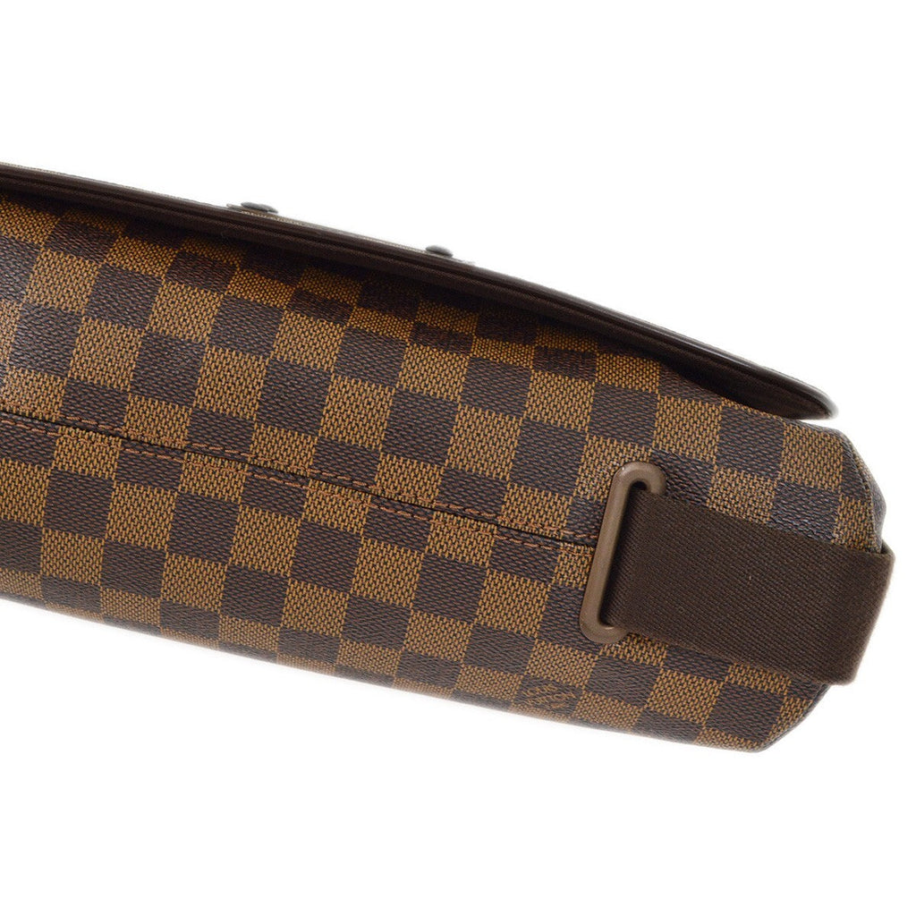 Louis Vuitton Brooklyn Handbag Damier Brown Canvas Shoulder Bag Bag (Pre-Owned)
