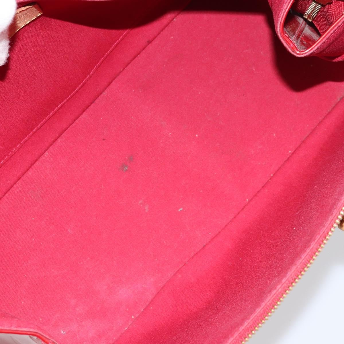 Louis Vuitton Rosewood Avenue Handbag Monogram Vernis Red Patent_Leather Handbag (Pre-Owned)