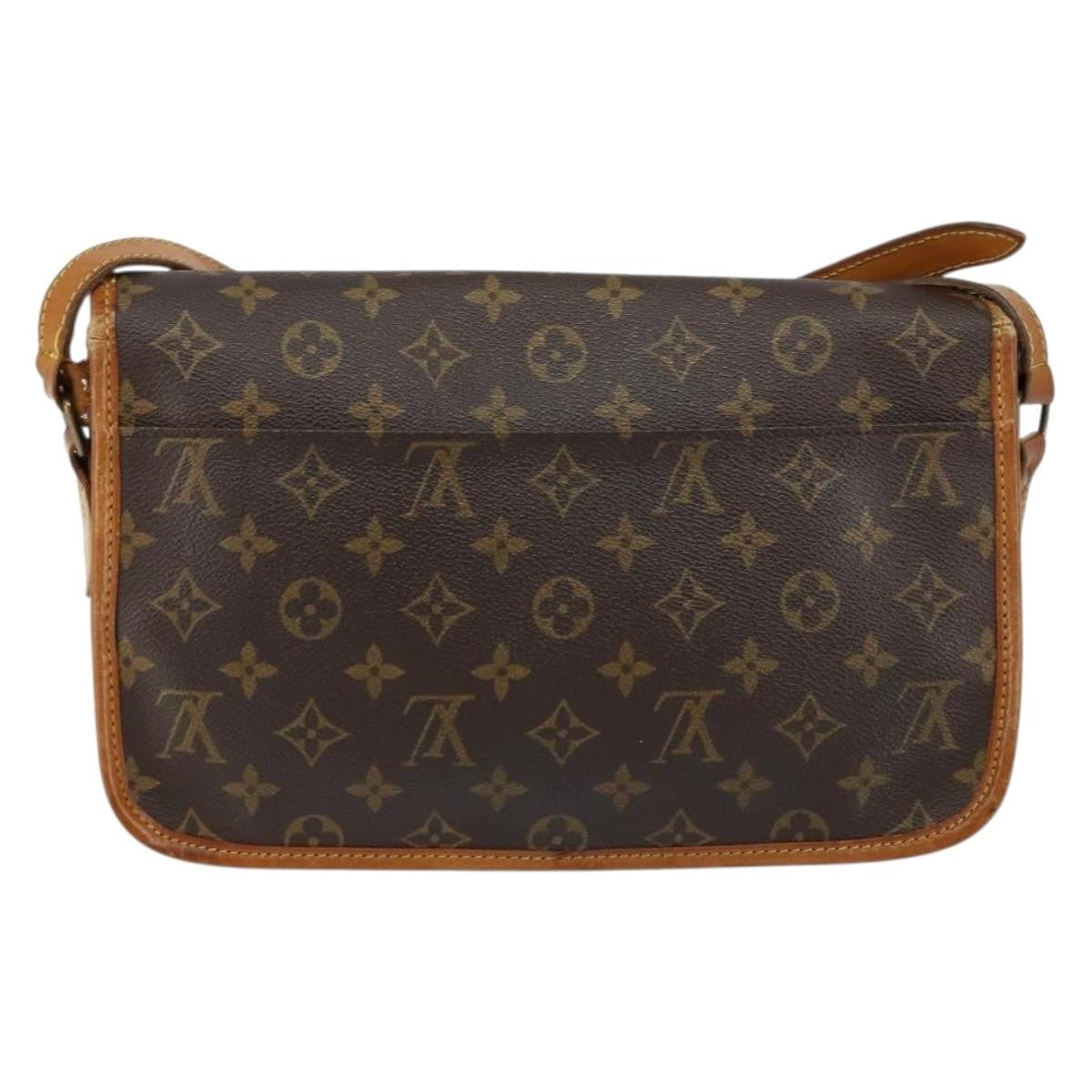Louis Vuitton Sac Gibeciere Messenger Bag Monogram Canvas Brown Canvas Shoulder Bag Bag (Pre-Owned)