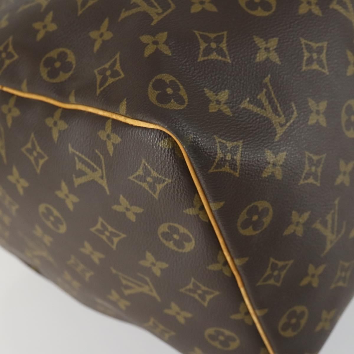 Louis Vuitton Keepall Bag Monogram Canvas Brown Canvas Travel Bag Bag (Pre-Owned)