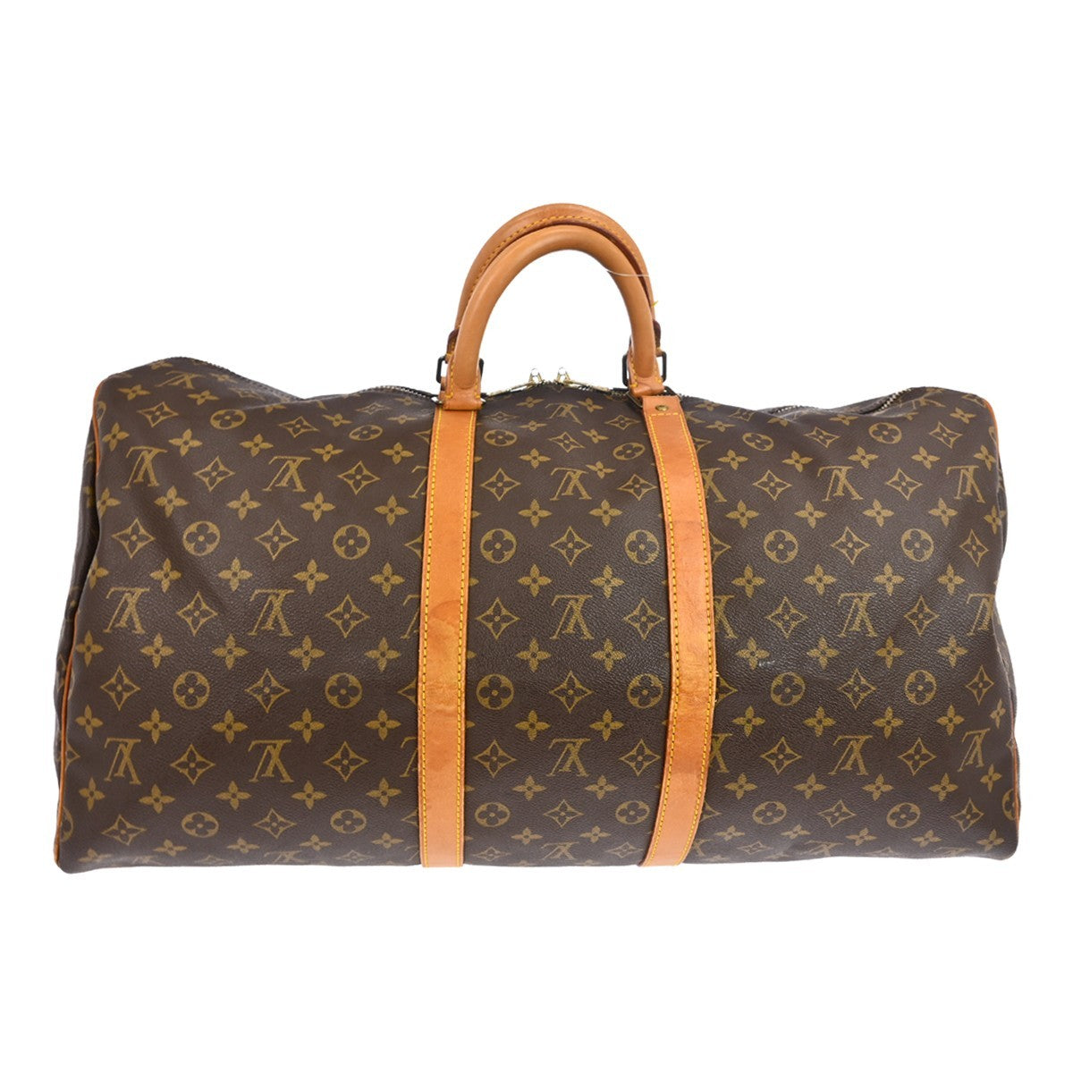 Louis Vuitton Keepall Bag Monogram Canvas Brown Canvas Travel Bag Bag (Pre-Owned)
