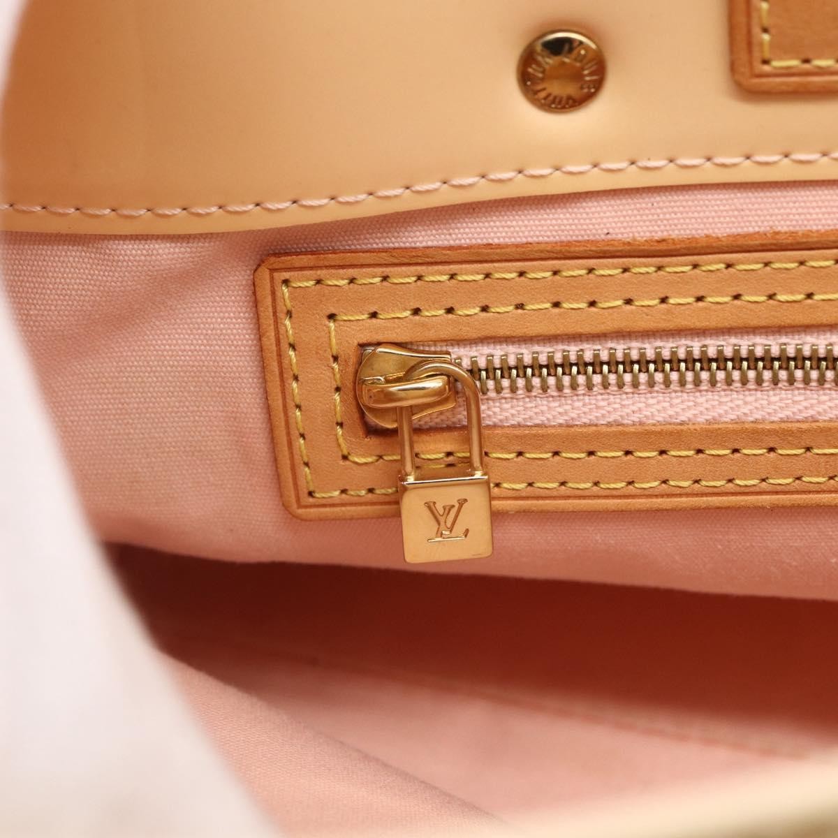 Louis Vuitton Reade Handbag Monogram Vernis Beige Patent_Leather Handbag (Pre-Owned)
