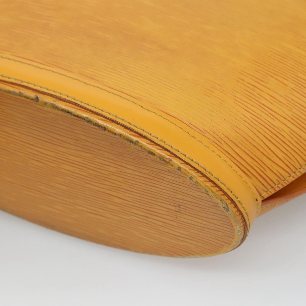 Louis Vuitton Saint Jacques Handbag Epi Leather Yellow Leather Shoulder Bag Bag (Pre-Owned)