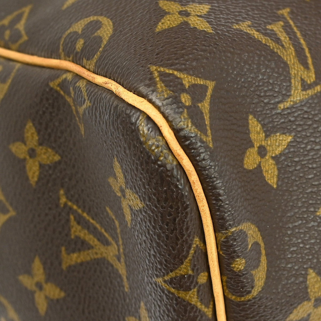 Louis Vuitton Keepall Bag Monogram Canvas Brown Canvas Travel Bag Bag (Pre-Owned)
