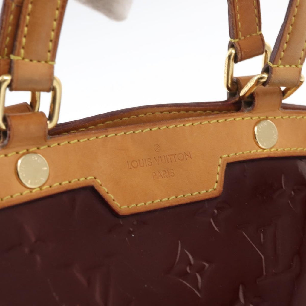 Louis Vuitton Brea Handbag Monogram Vernis Burgundy Patent_Leather Handbag (Pre-Owned)