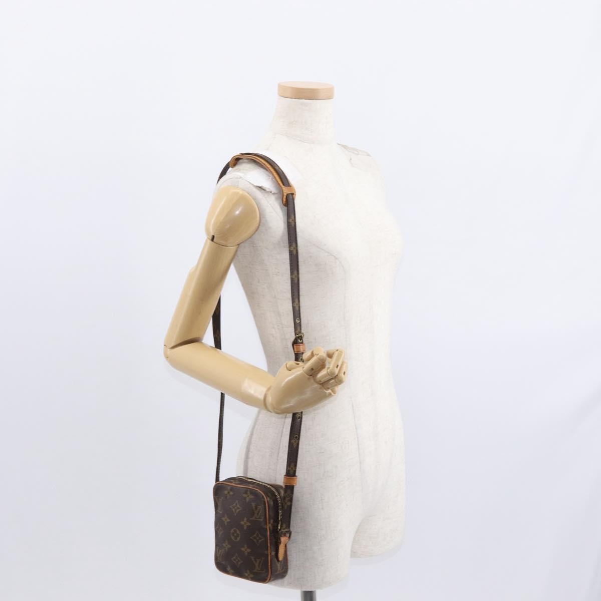 Louis Vuitton Danube Handbag Monogram Canvas Brown Canvas Shoulder Bag Bag (Pre-Owned)